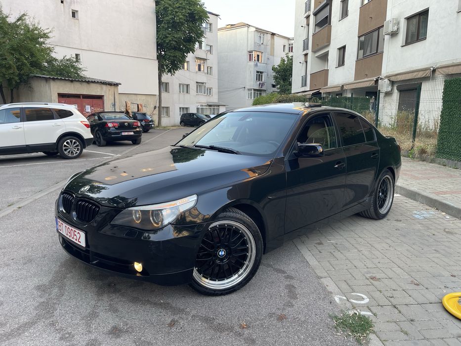 Bmw Seria 5 e60 525d M57 Full Piele Crem Trapa Memorii Bi-Xenon Navi Mare