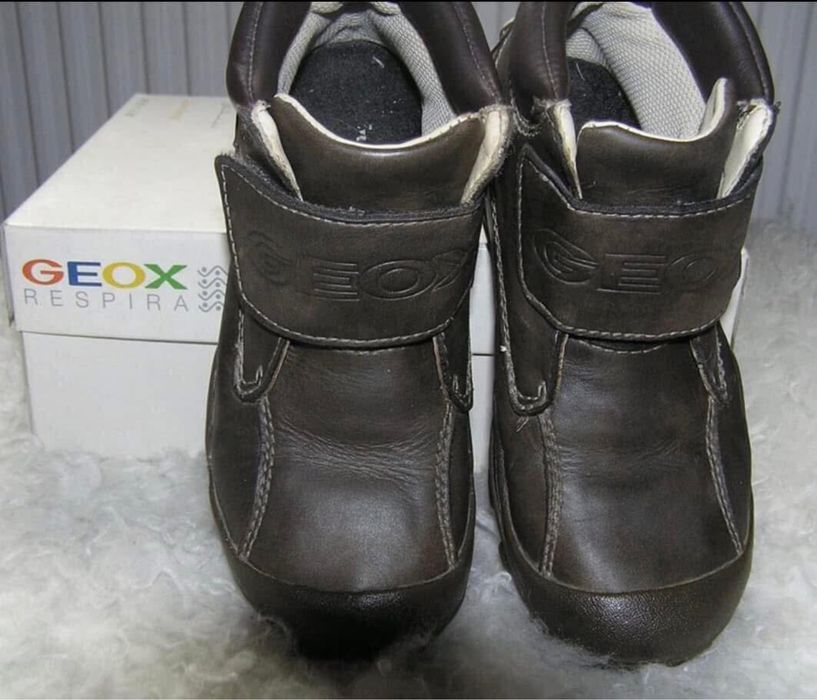 Ghete baiat GEOX-marimea 30,inter19,5cm,piele,ca Salomon,Ecco