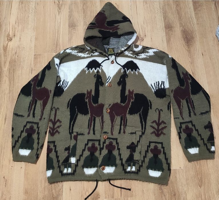 Hanorac din lână Alpaca Ecuador mărimea L