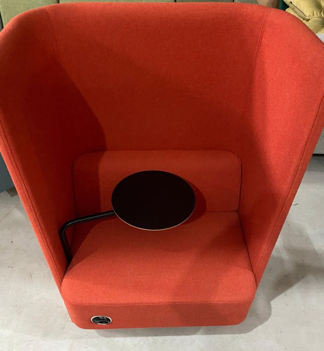 Fotoliu Acustic Lounge cu Spătar Înalt și Măsuță