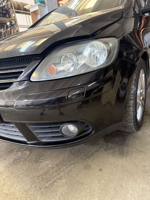 Bara spoiler fata cu proiectoare spalatoare VW Golf 5 Plus Neagra negru LC9Z