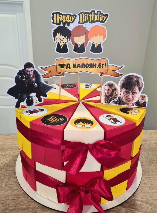 Картонена Торта " Татти и Мисифу "за Детски Рожден Ден