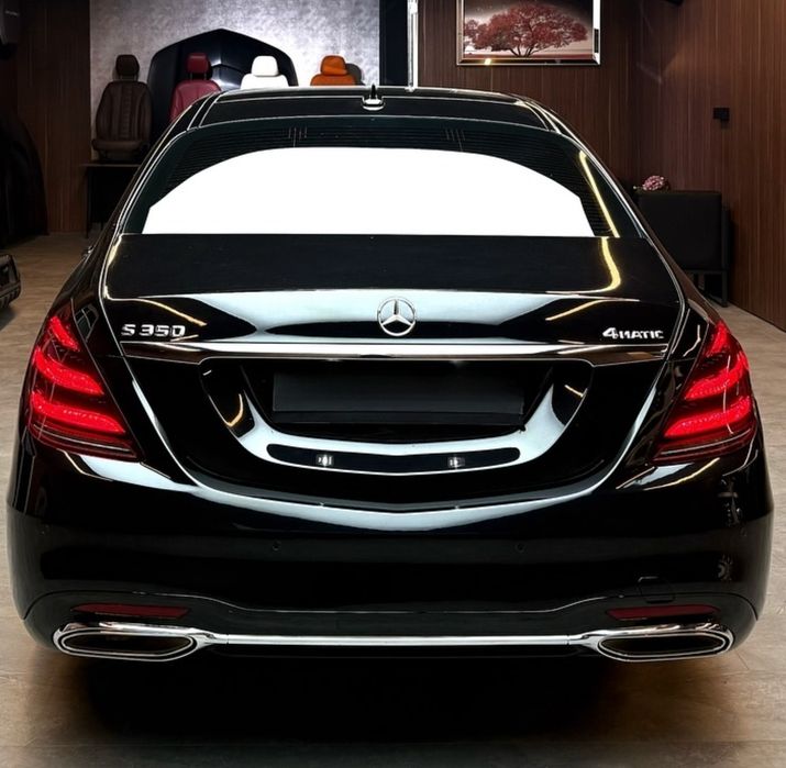 W222 AMG Line Facelift задна броня дифузьор накрайници