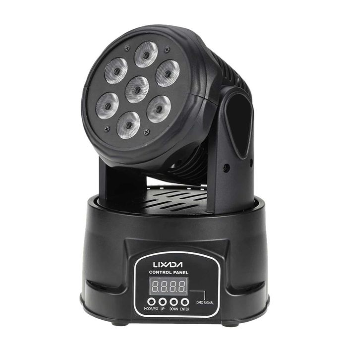 DMX-512 Мини движеща се глава 4 в 1 RGBW LED сценично осветление Стробоскопично осветление