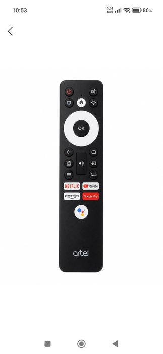 Artel smart pult Golosovoy /Артел, смарт пульт original televizordan c