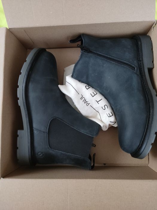 НОВИ Боти естествена кожа 38, нови, ИДЕАЛНИ ЗА КОЛЕДЕН ПОДАРЪК