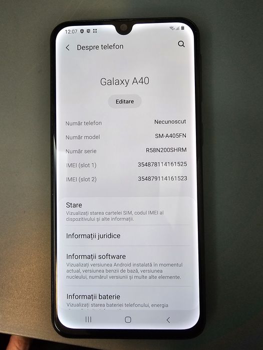 Vand Samsung A40