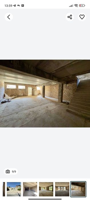 Продаётся дом (коробка)  в центре Луначарского