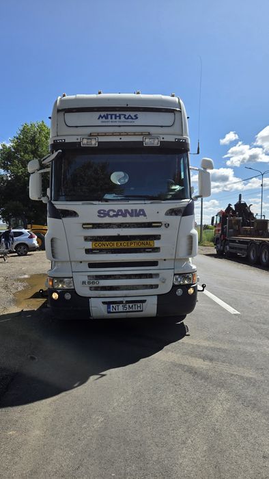 Ansamblu cap tractor Scania + trailer Faymonville