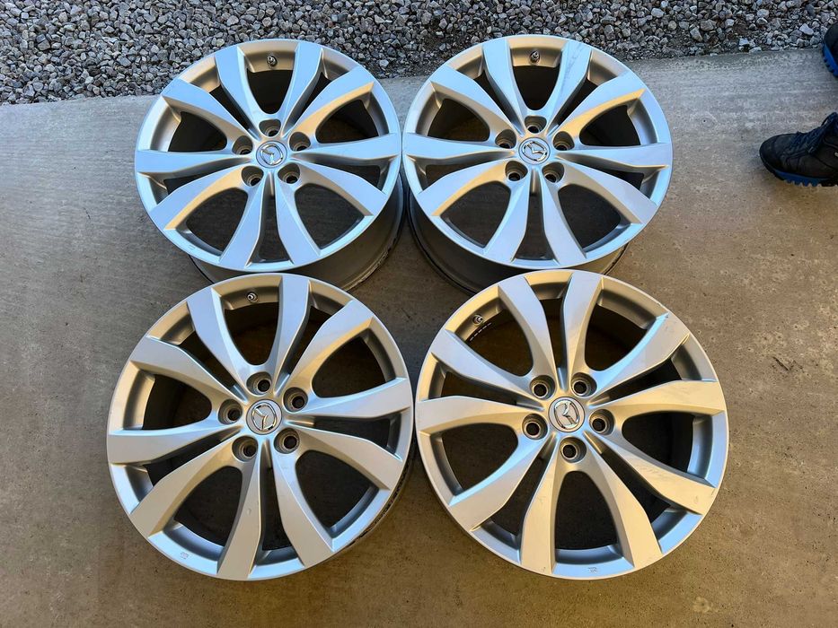 4бр. ОРИГИНАЛНИ джанти 7.5Jx18 ET50 с датчици/TPMS от Мазда/Mazda!