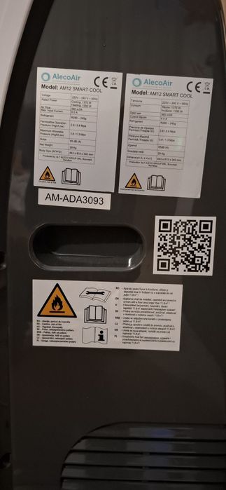 Aer condiționat portabil Alecoair smart cu control wifi
