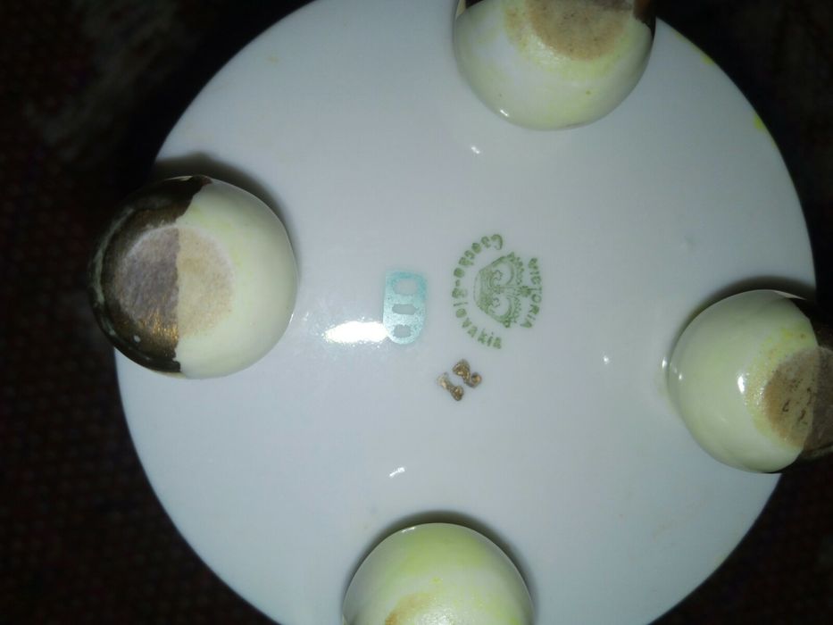 Serviciu cafea portelan ,decorativ vintage, Cehoslovacia