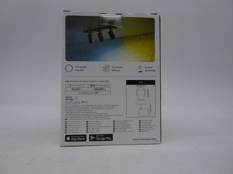 Wiz Imageo Spot LED Dimabil GU10 5W Wi-Fi RGB