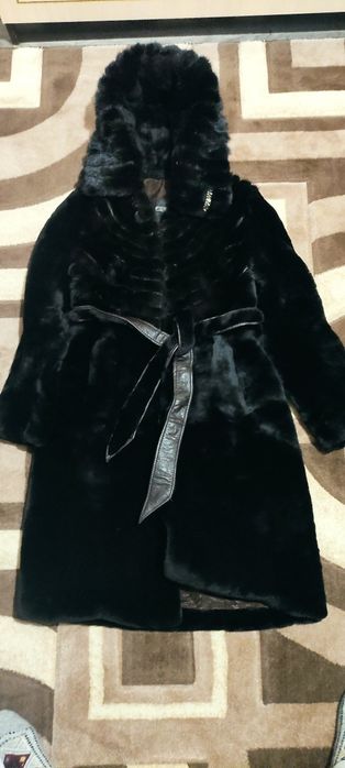 Шуба короткая кролик