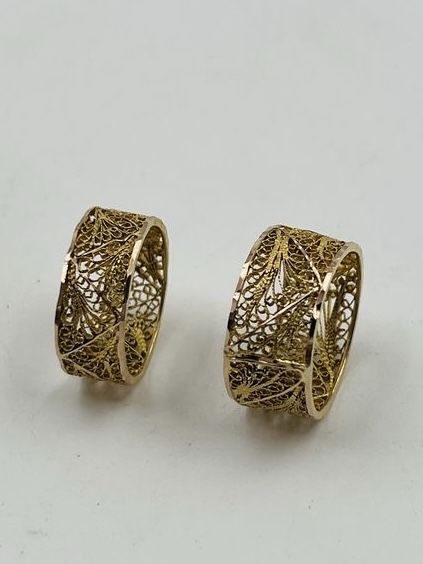 Филигран хълки 14к шедьоври мъжка и женска