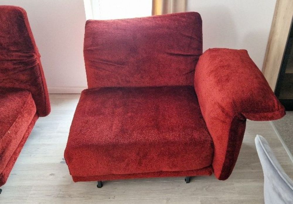 Vand canapea / coltar 372 x 287 - Visiniu