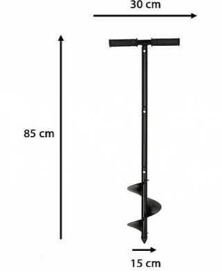 Ръчно свредло за бързо и лесно правене на дупки в почвата