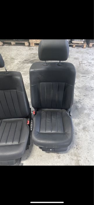Scaune fata + bancheta + panouri Mercedes w212 facelift negru piele