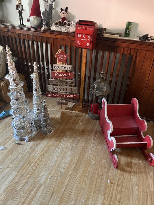 Decor craciun brazi fundal