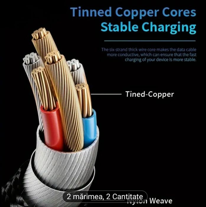 Încărcător  rapid  27W – USB-C la Lightning anti rupere