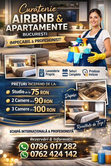 Servicii Curățenie Apartamente și Case – București