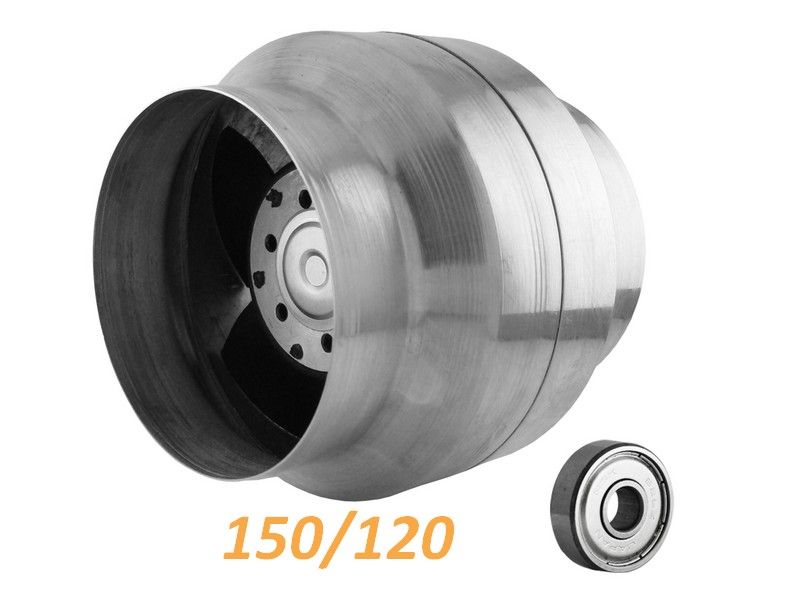 Канален вентилатор ВОК високотемпературен, термодатчик -5%