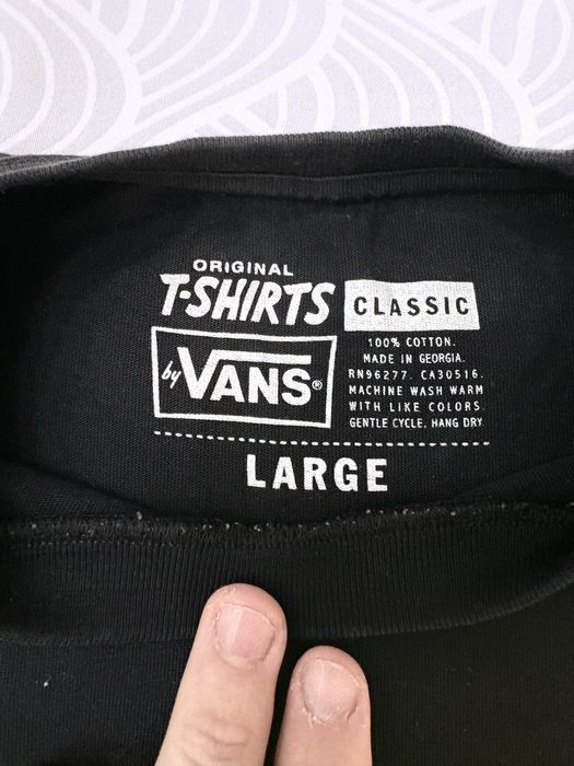 Vans тениска L черна