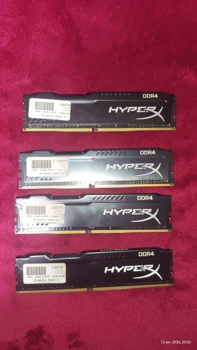 Vând Memori RAM 64GB 2400Ghz(4x16Gb)