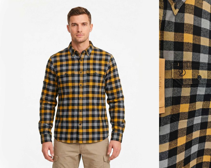 FJALLRAVEN Slim fit  Skog Оригинална мъжка риза размер XL НОВА