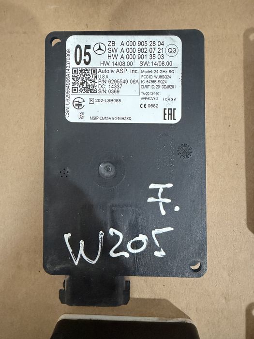 Distronic / Blind assist Mercedes A B C CLA CLS GLA GLC GLE S ML