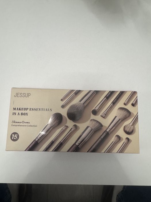 Set pensule de machiaj Jessup, 15 piese