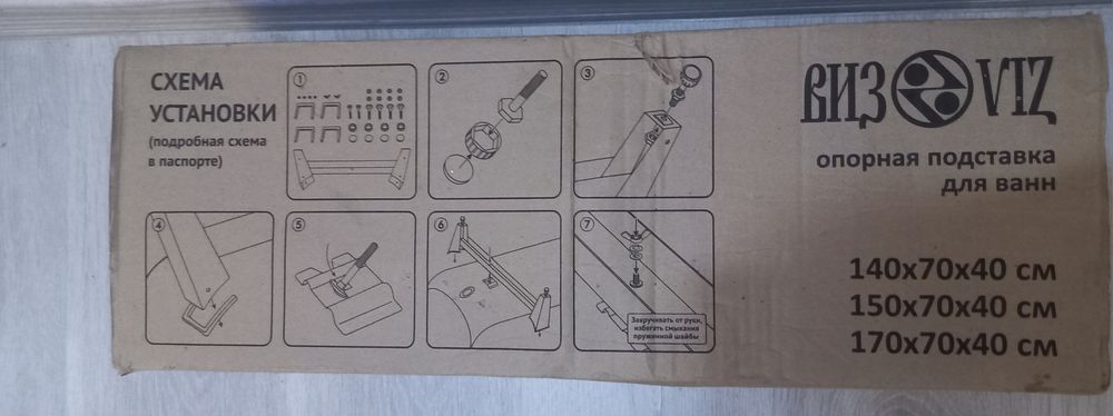 Продаю опоры для  металлической ванны