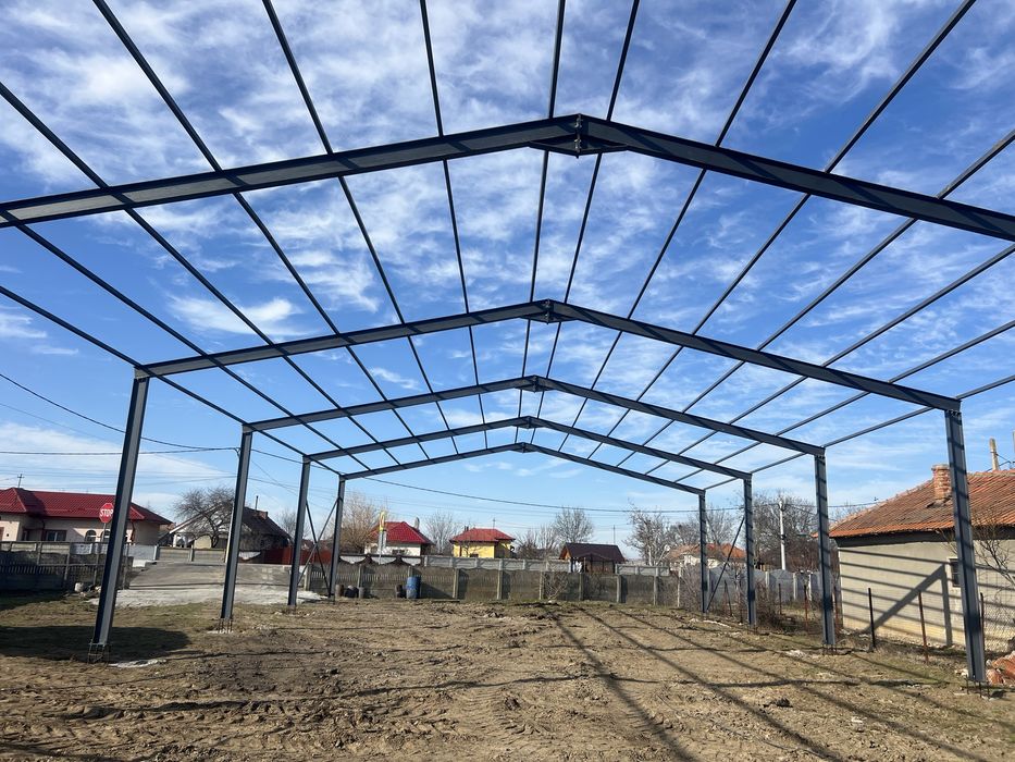 Vand hala metalica de 13 m x26 m x4 m din profil ipe de 200
