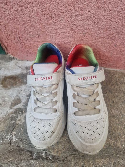 Детски бели кецове Skechers и Хари потър