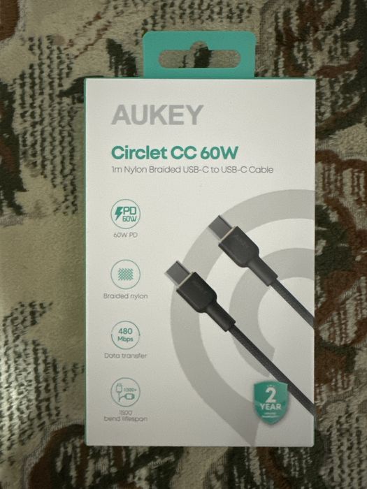 Cablu usb de date si incarcare Aukey USB C to USB C