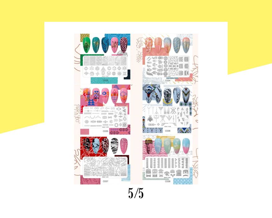 Метален шаблон за печат Rosalind - 38 вида