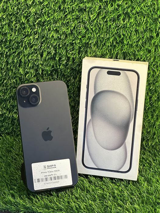 Айфон 15 плюс черный 90%