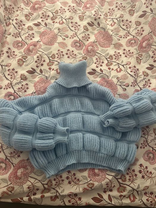 Пуловер в светло синьо