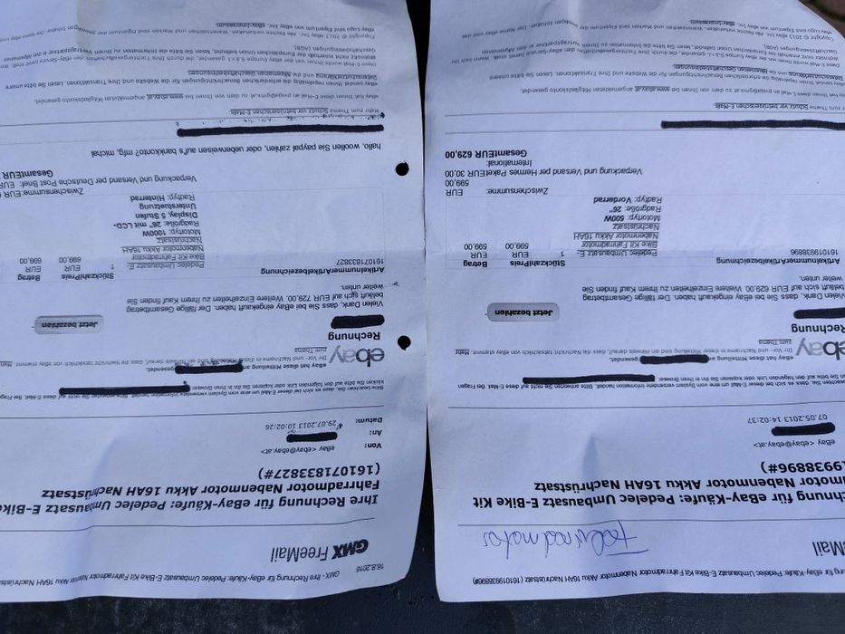 Bicicleta electrica,2 motoare de 1000 Watts, 2 baterii litiu ion