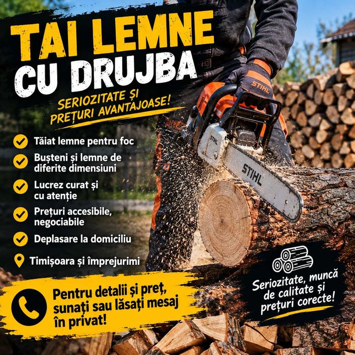 Tai lemne pentru foc