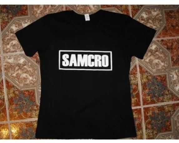 Tricou cu maneca scurta / SONS OF ANARCHY / Unisex sau dama - Negru