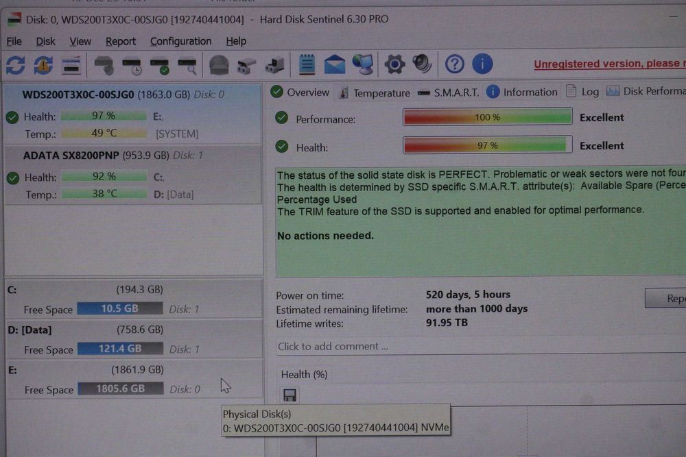 2TB Western Digital SN750 Nvme SSD m.2 WD  - gen3 3400/2900mbs /вкл ДДС