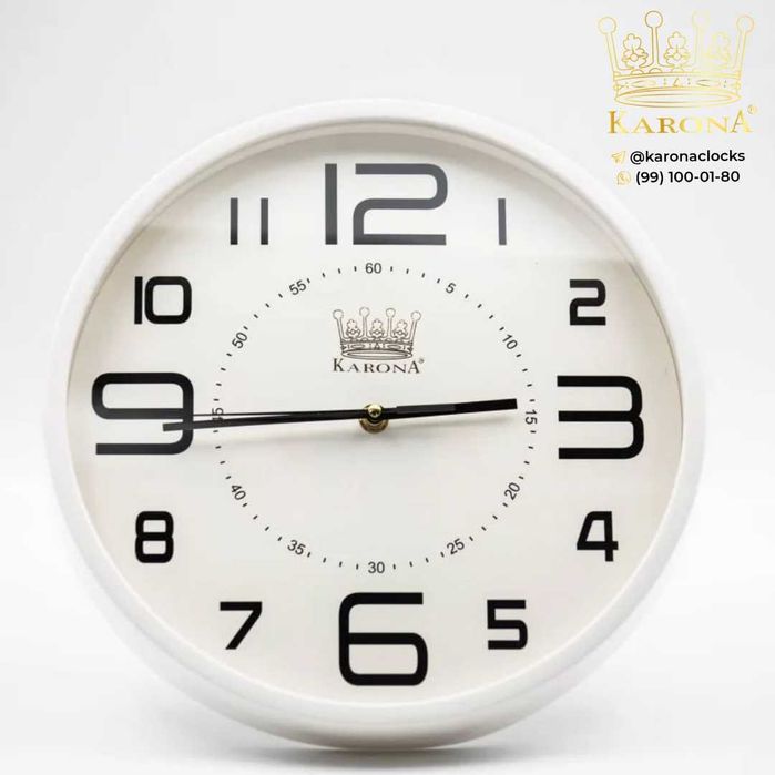 KARONA Devor soat ishlab chiqaruvchidan buyurtma qiling tayyor reklama