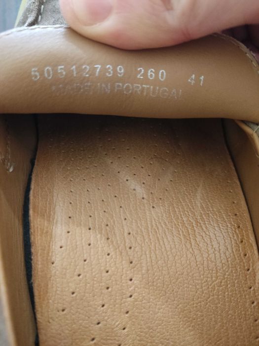 BOSS мъжки мокасини естествен велур, номер 41