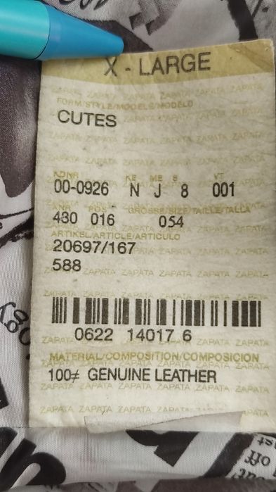 Geaca piele Emiliano Zapata mărime XL bărbat designer casual