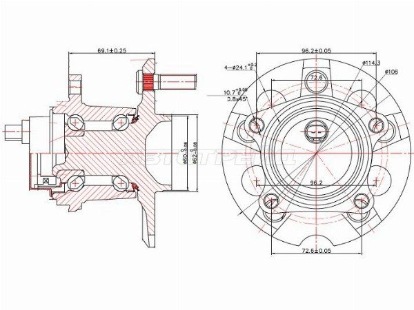 Ступичный узел Toyota Ipsum