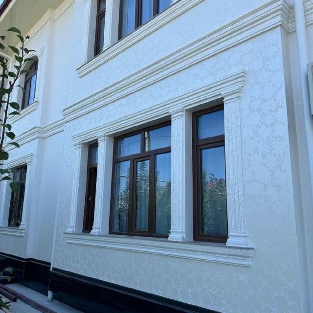 Жидкий Травертин фасад