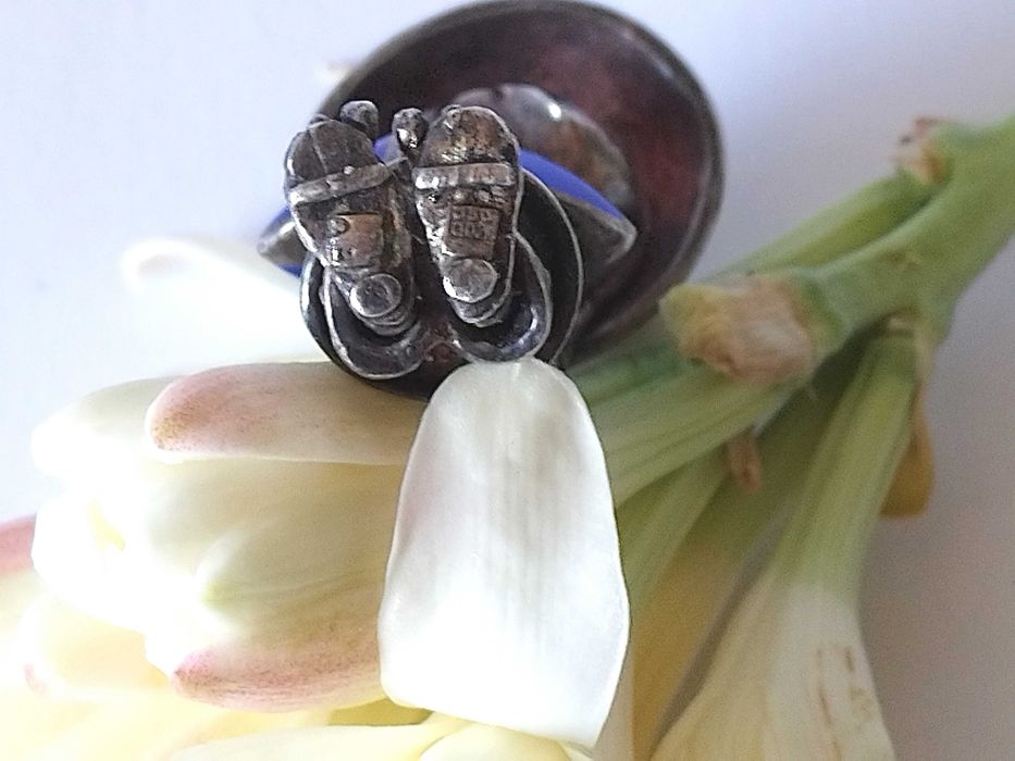 Pandant argint masiv si email unicat