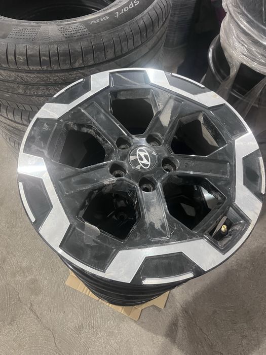 Диски на Сантафе 18 с резиной летней