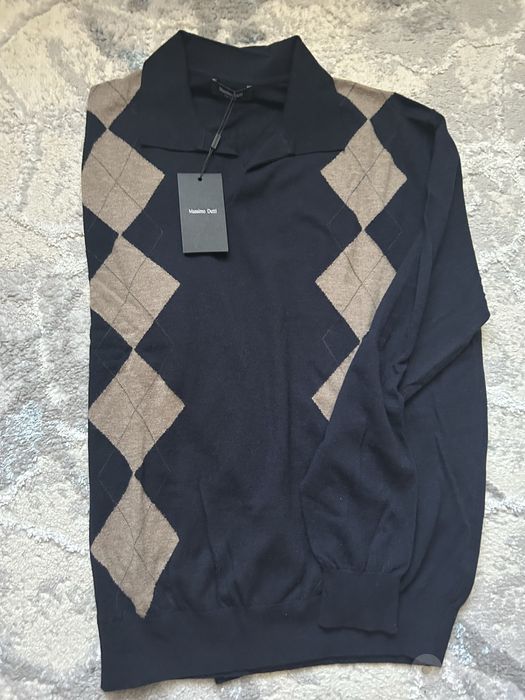 Шерстяной поло-свитер Massimo Dutti